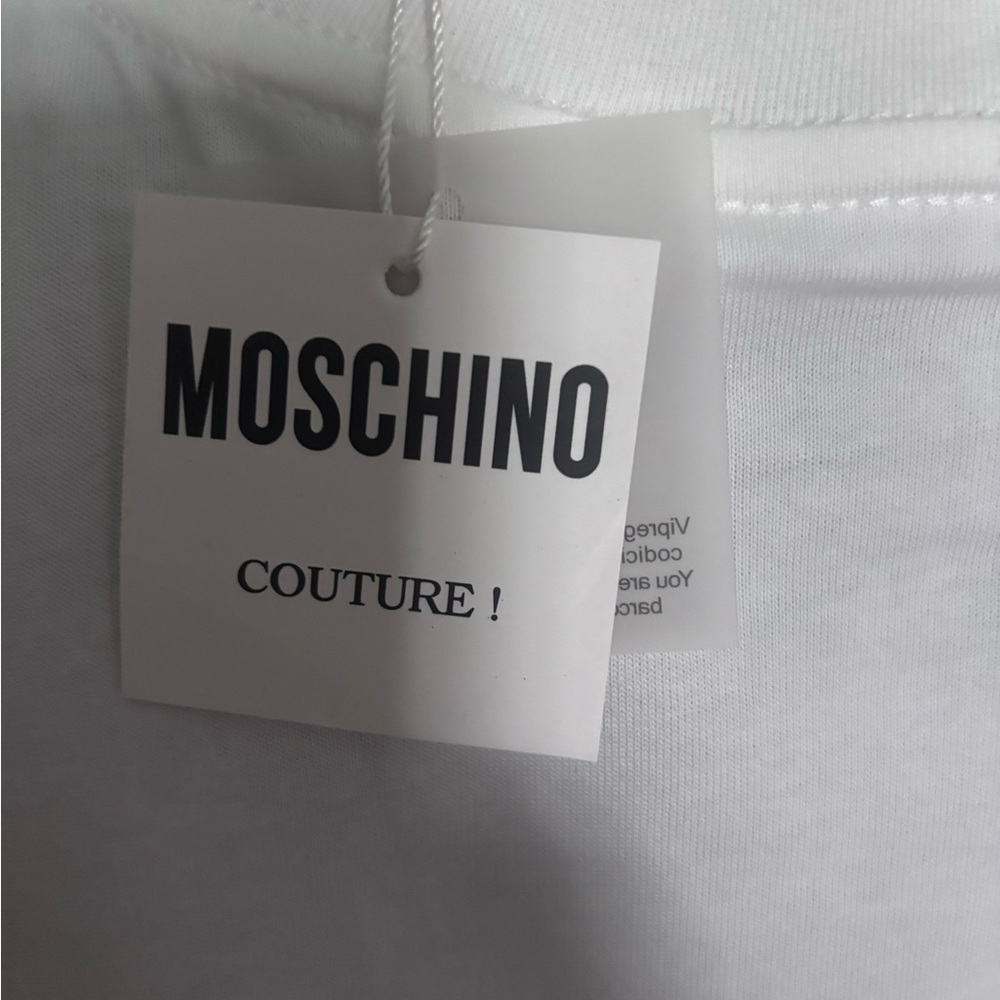 MOSCHINO IMITATION TEE SZ XL NWT - Picture 7 of 9